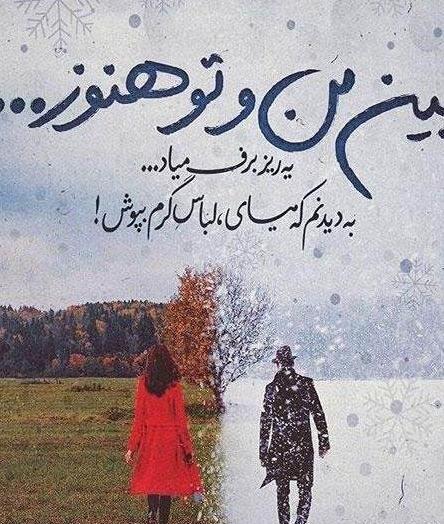 عکس نوشته شعر شهریار آمدی جانم به قربانت