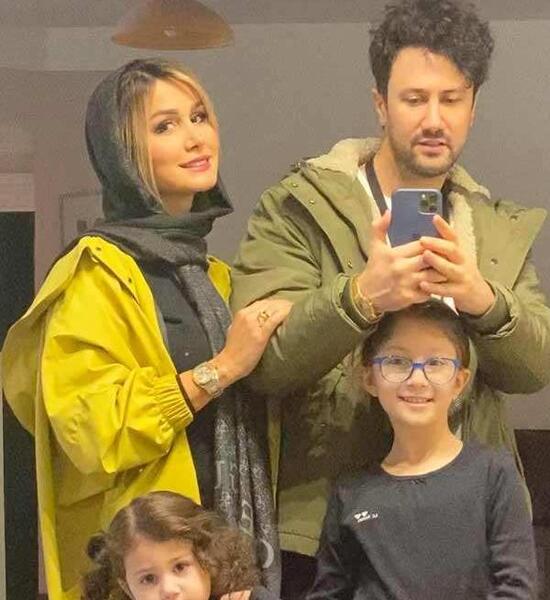 عکس محیا دهقانی و همسرش