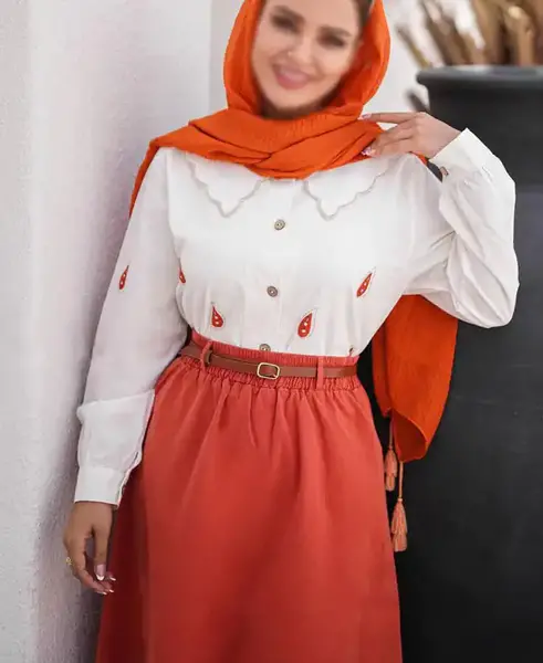 عکس دامن نیم کلوش مجلسی