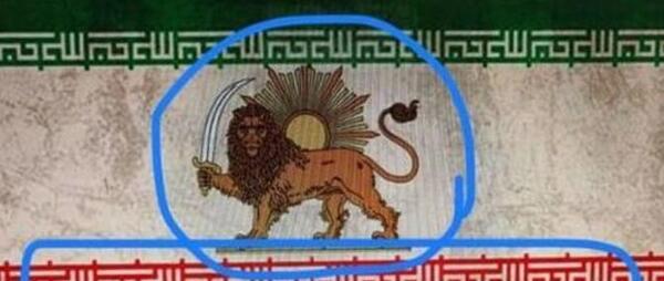 عکس شیر روی پرچم ایران