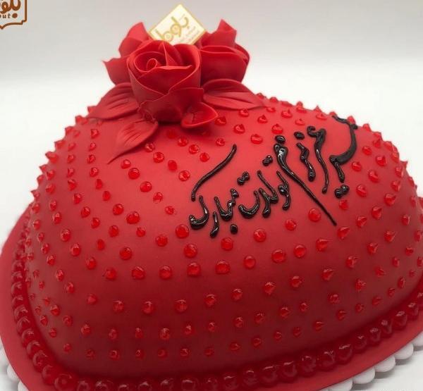 عکس کیک تولد دخترانه قلب