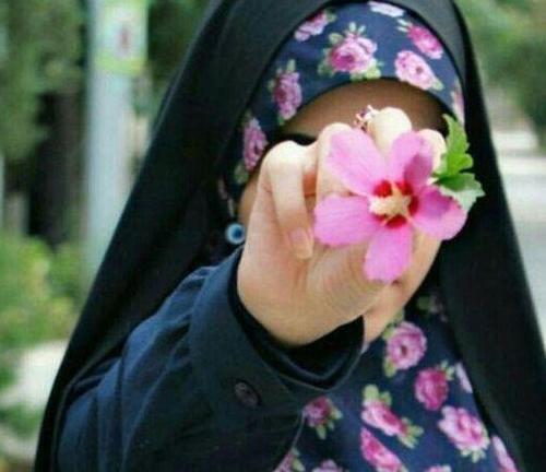 عکس دختر روسری آبی