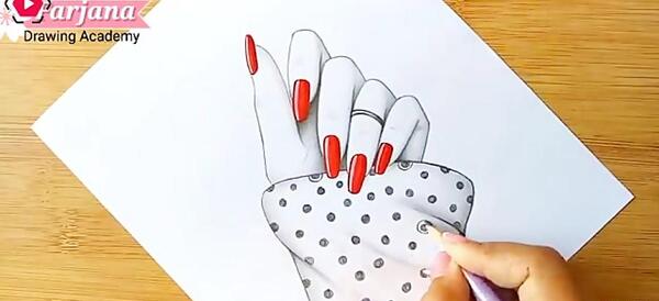 عکس نقاشی دخترانه ناخن