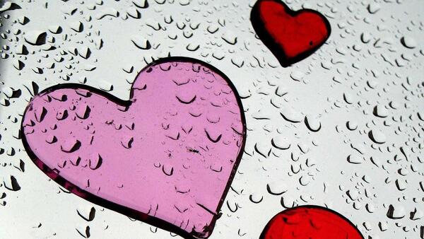 عکس قلب با گل عاشقانه
