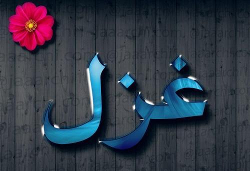 عکس نوشته های اسم غزل