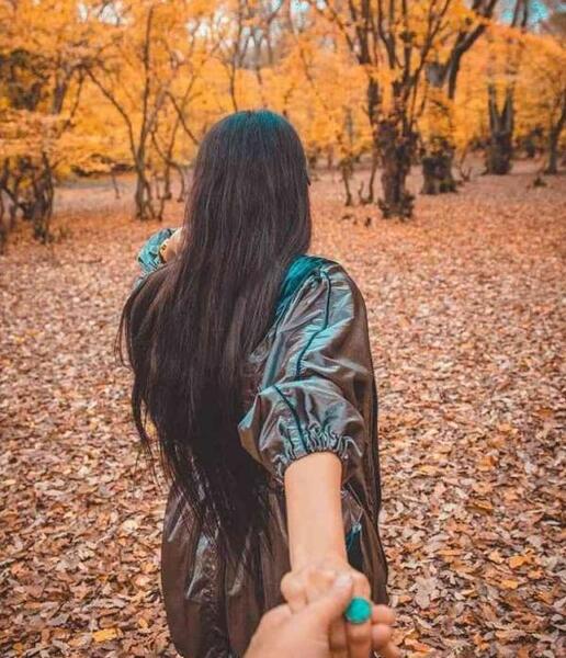 عکس هنری پاییزی دخترانه