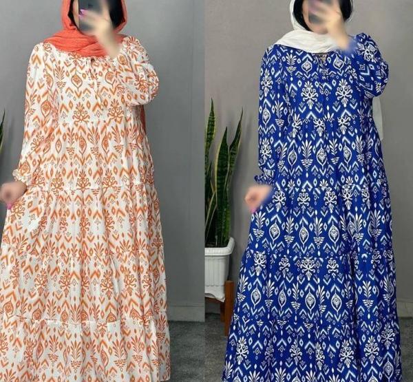 عکس مدل مانتو بلند گلدار