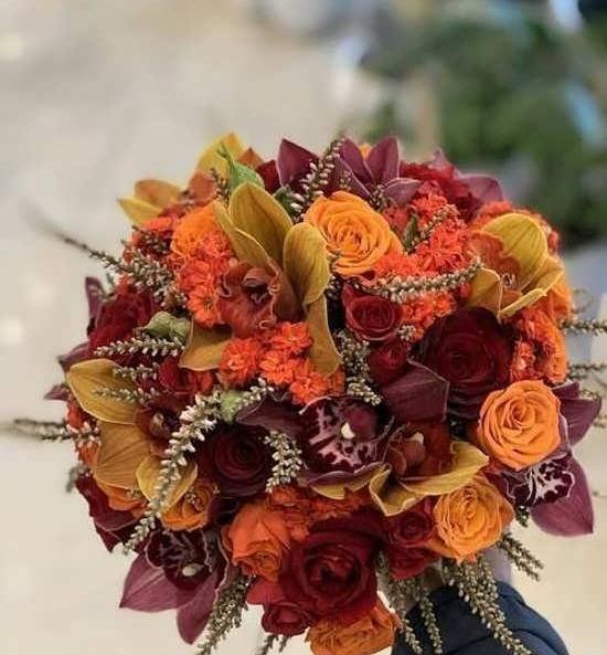 عکس نوشته گل پاییزی
