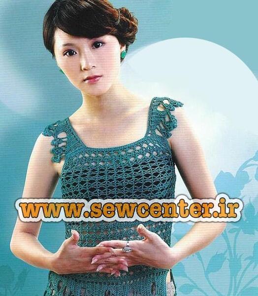 عکس دامن قلاب بافی