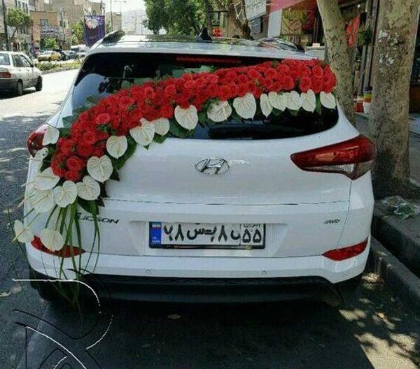 عکس ماشین عروس سانتافه