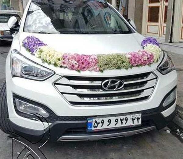 عکس ماشین عروس سانتافه