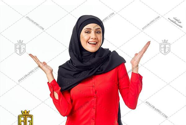 عکس دختر عینکی با حجاب