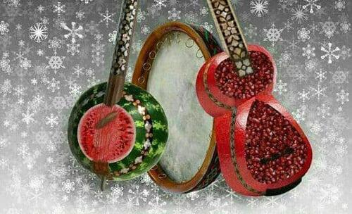 عکس نوشته شب یلدا ترکی
