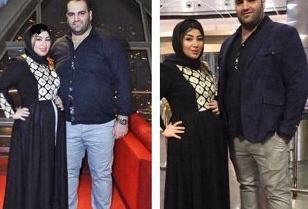 عکس حسین رضازاده و همسرش