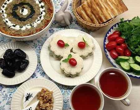 عکس سفره ی افطاری
