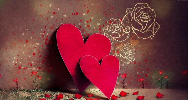 عکس سفید قلبی