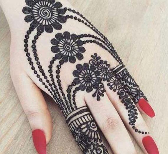 عکسهای طرح حنا روی دست