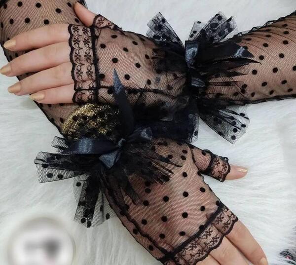 عکس دستکش توری