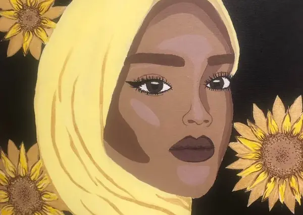عکس نقاشی دختر خارجی