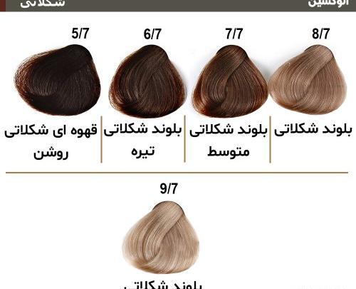 عکس رنگ مو شکلاتی