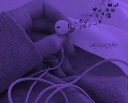 عکس کیوت بنفش دخترانه