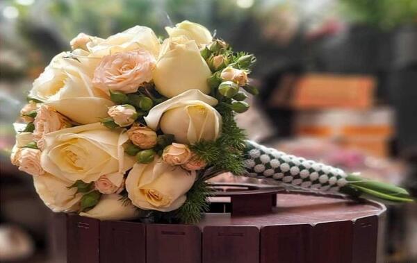 عکس دسته گل طبیعی عروس