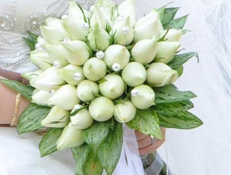 عکس دسته گل طبیعی عروس