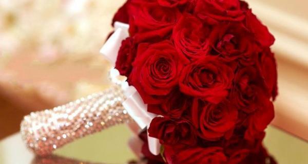 عکس دسته گل طبیعی عروس