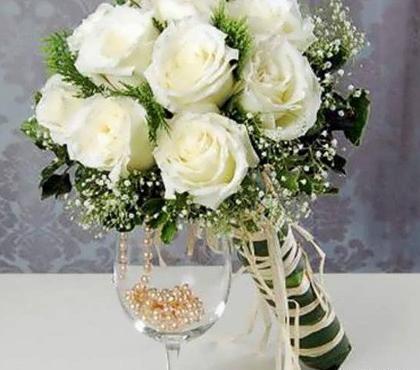 عکس دسته گل طبیعی عروس