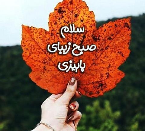 عکس پاییزی سلام صبح بخیر
