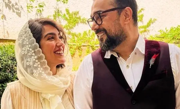 جدیدترین عکس برن سات و همسرش