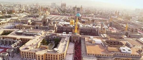عکس حرمو گنبد دلمو هوایی کرد