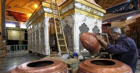عکس حرمو گنبد دلمو هوایی کرد
