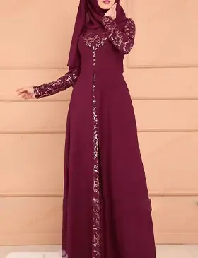 عکس مدل مانتو بلند زرشکی