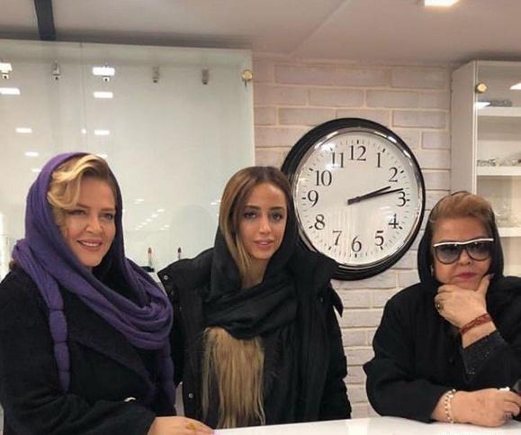 عکس بهاره رهنما و مادرش