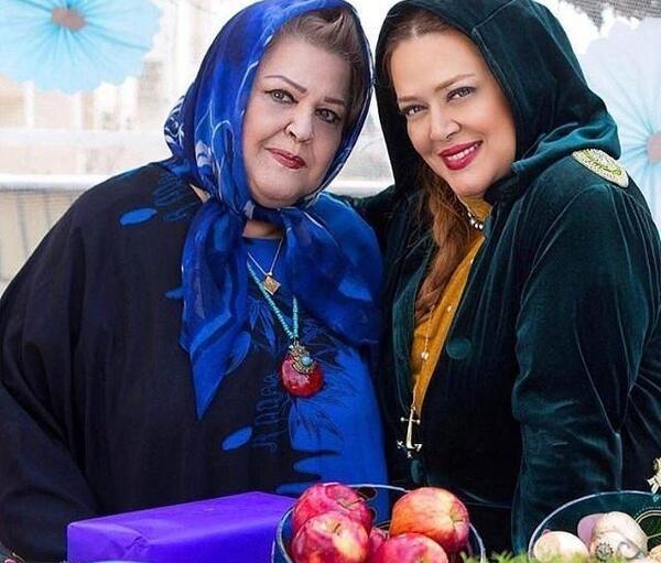 عکس بهاره رهنما و مادرش
