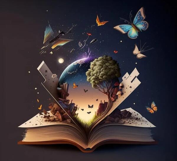 عکس نقاشی کتاب