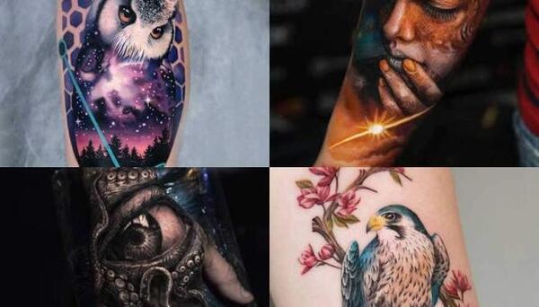 عکس تاتو رخ روی دست