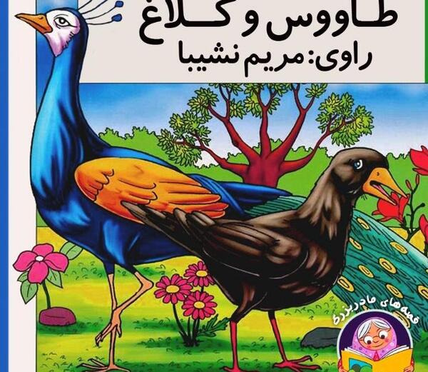 عکس طاووس و کلاغ