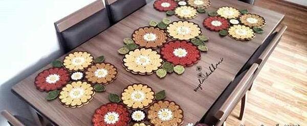 عکس بافت رومیزی