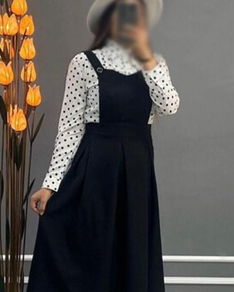 عکس مدل سارافون یقه دار