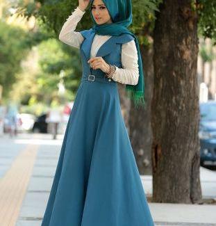 عکس مدل سارافون یقه دار