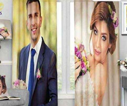 عکس عروس و داماد روی روتختی