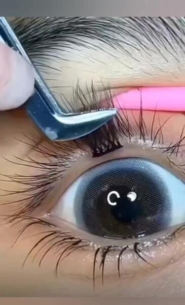 عکس آموزش کاشت مژه