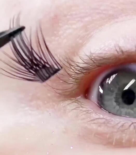 عکس آموزش کاشت مژه