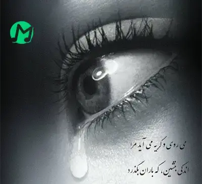 عکس نوشته چشم گریه