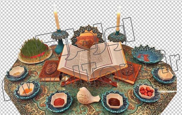 عکس سفره هفت سین طرح ترمه