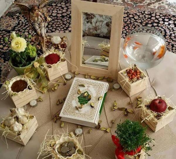 عکس سفره هفت سین طرح ترمه