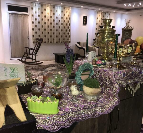 عکس سفره هفت سین طرح ترمه