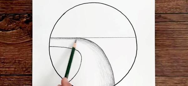 عکس نقاشی گل قلم سیاه